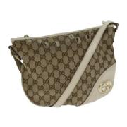 Pre-owned Canvas gucci-bags Gucci Vintage , Beige , Dames