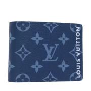 Pre-owned Canvas wallets Louis Vuitton Vintage , Blue , Dames