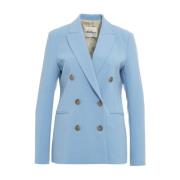 Elegant Double-Breasted Blazer Ottod'Ame , Blue , Dames