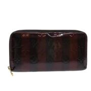 Pre-owned Leather wallets Louis Vuitton Vintage , Purple , Dames