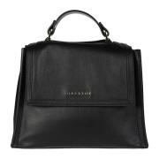 Stijlvolle Leren Tas Orciani , Black , Dames