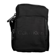 Zwarte Heren Schoudertas met Rits Calvin Klein , Black , Heren