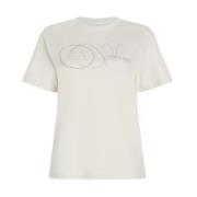 Cirkel Print Regular T-Shirt Calvin Klein , Beige , Dames