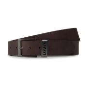 Metalen Leren Herengordel Levi's , Brown , Heren