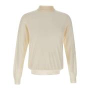 Merino Wol Coltrui Trui Wit Filippo De Laurentiis , White , Heren