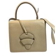 Pre-owned Leather handbags Loewe Pre-owned , Beige , Dames