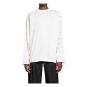 Witte Katoenen Jersey Oversized T-Shirt Mugler , White , Heren