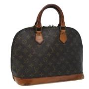 Pre-owned Canvas handbags Louis Vuitton Vintage , Brown , Dames