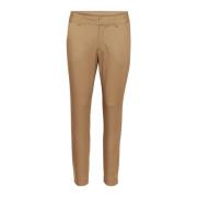 Chino Pant Pants Petrified Oak Kaffe , Brown , Dames