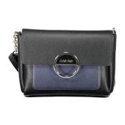 Zwarte Schoudertas met Verstelbare Band Calvin Klein , Black , Dames