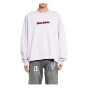 Neon Logo Crew Lilac Burgundy Palm Angels , Purple , Heren