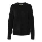 Zwarte Gebreide Pullover Harrietiw Stijl InWear , Black , Dames