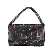 Zwarte Polyethyleen Schoudertas met Verstelbare Band Desigual , Black ...