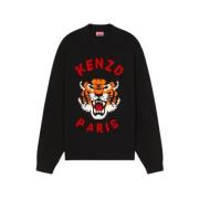 Round-neck Knitwear Kenzo , Black , Heren