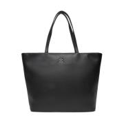 Imitatieleren Tote Tas - Zwart Tommy Hilfiger , Black , Dames