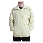 Elegante Gele Windbreaker Jas Dolce & Gabbana , Yellow , Heren