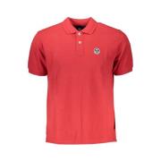 Rood Katoenen Poloshirt met Logo North Sails , Red , Heren