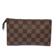 Pre-owned Canvas clutches Louis Vuitton Vintage , Brown , Dames