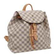 Pre-owned Canvas backpacks Louis Vuitton Vintage , Beige , Dames