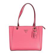 Roze Dames Schoudertas met Rits Guess , Pink , Dames