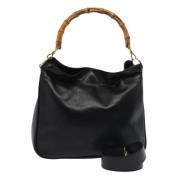 Pre-owned Leather gucci-bags Gucci Vintage , Black , Dames