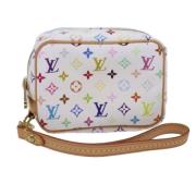 Pre-owned Canvas pouches Louis Vuitton Vintage , White , Dames