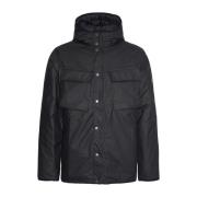 Waxjas Longwell Barbour , Black , Heren