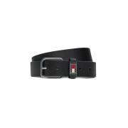 Herenriem Scanton Stijlvol Ontwerp Tommy Hilfiger , Black , Heren