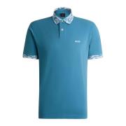 Ocean Detail Polo Hugo Boss , Blue , Heren