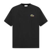 T-shirt met logo Lacoste , Black , Unisex