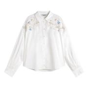 Kralen Katoenen Shirt Essentiel Antwerp , White , Dames