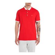 Heren Polo Shirt Replay , Red , Heren