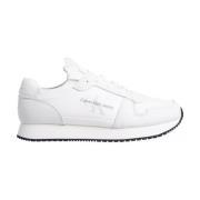 Witte Casual Leren Sneakers Calvin Klein Jeans , White , Heren