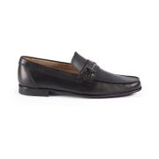 Zachte Delave Kalf Mocassin Testoni , Black , Heren