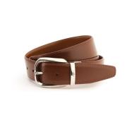 Reversible Sport Napa Calf Riem Testoni , Brown , Unisex