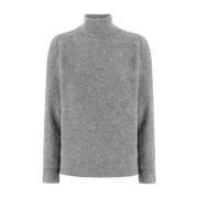 Zachte Turtleneck Pullover Geribbelde Zoom Le Tricot Perugia , Gray , ...