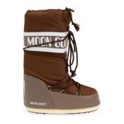 Sneeuwlaarzen Icoon Nylon Moon Boot , Brown , Dames