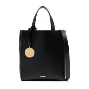 Zwarte Mini Tote Tas Jil Sander , Black , Dames