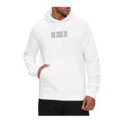 Raised Rubber Logo Hoodie Calvin Klein , White , Heren