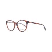 Bruine Ronde Plastic Optische Frames Max Mara , Brown , Dames