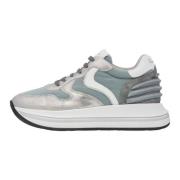 Leather and fabric sneakers Merry Power. Voile Blanche , Multicolor , ...