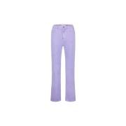 Mid-hoge taille denim broek met rechte pijpen Fabienne Chapot , Purple...