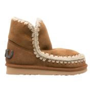 Glitter Eskimo Cognac Stijl Laarzen Mou , Brown , Dames