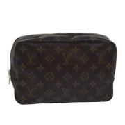 Pre-owned Canvas clutches Louis Vuitton Vintage , Brown , Dames