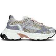 Grijze Mesh Lage Sneaker Ross Nomad Nubikk , Gray , Dames