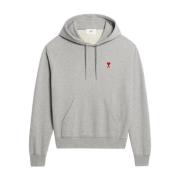 Hart Hoodie in Grijs Ami Paris , Gray , Heren