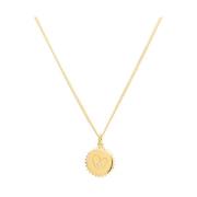 Gouden affirmatie ketting Vedder & Vedder , Yellow , Dames