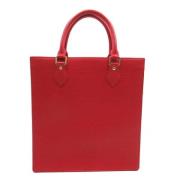 Pre-owned Leather totes Louis Vuitton Vintage , Red , Dames