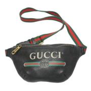 Pre-owned Leather gucci-bags Gucci Vintage , Black , Dames