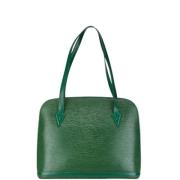 Pre-owned Leather louis-vuitton-bags Louis Vuitton Vintage , Green , D...